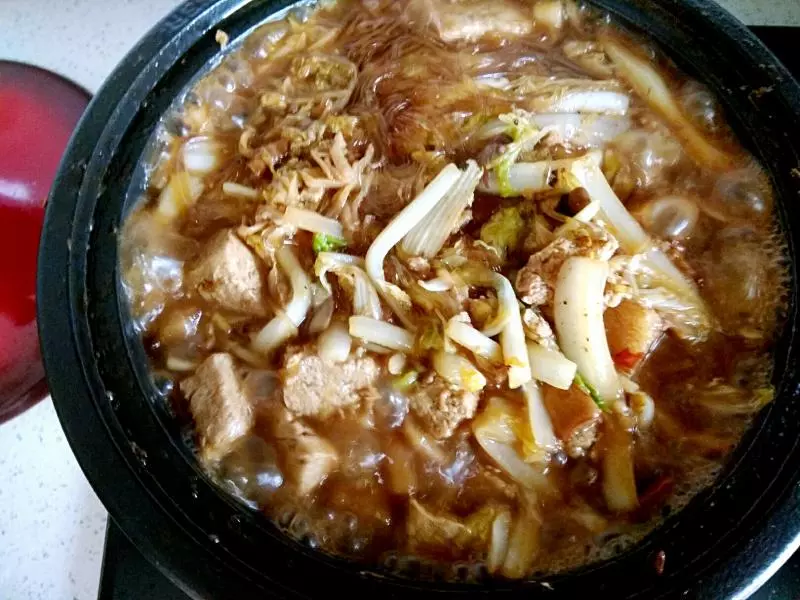 〔铁工房〕红烧肉烩白菜粉丝豆腐