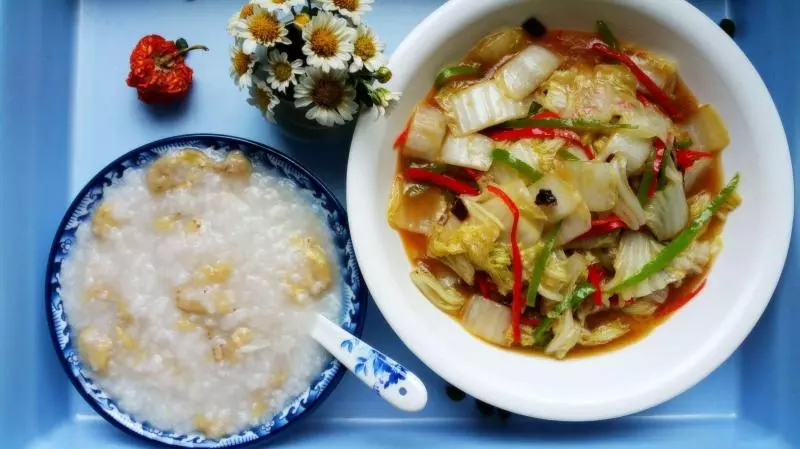 必学的家常开胃菜丨香蕉粥&amp;醋溜白菜 · 圆满素食