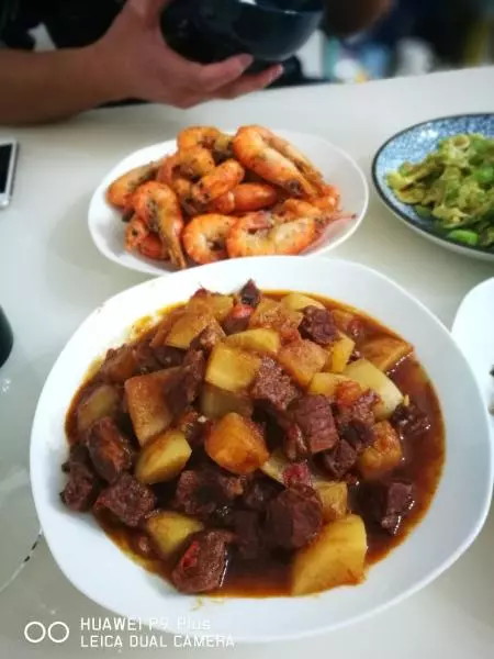 兩人份愛心燉牛肉～