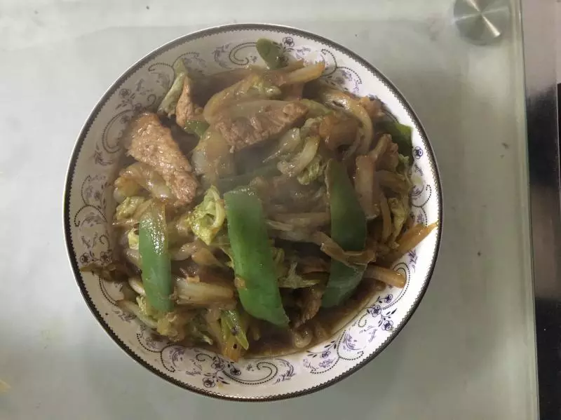 白菜炒肉