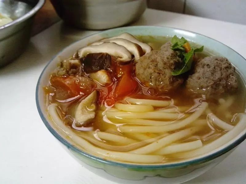 番茄牛肉丸意面（湯）