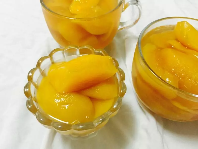 黄桃季～简单的黄桃罐头
