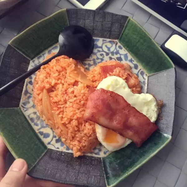 培根辣白菜炒飯