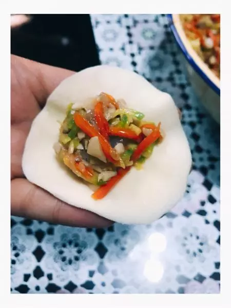 大虾素三鲜饺子