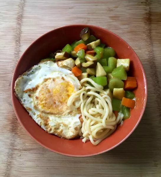 素咖喱撈麵—快手餐