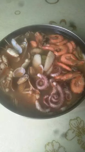 火锅式海鲜锅