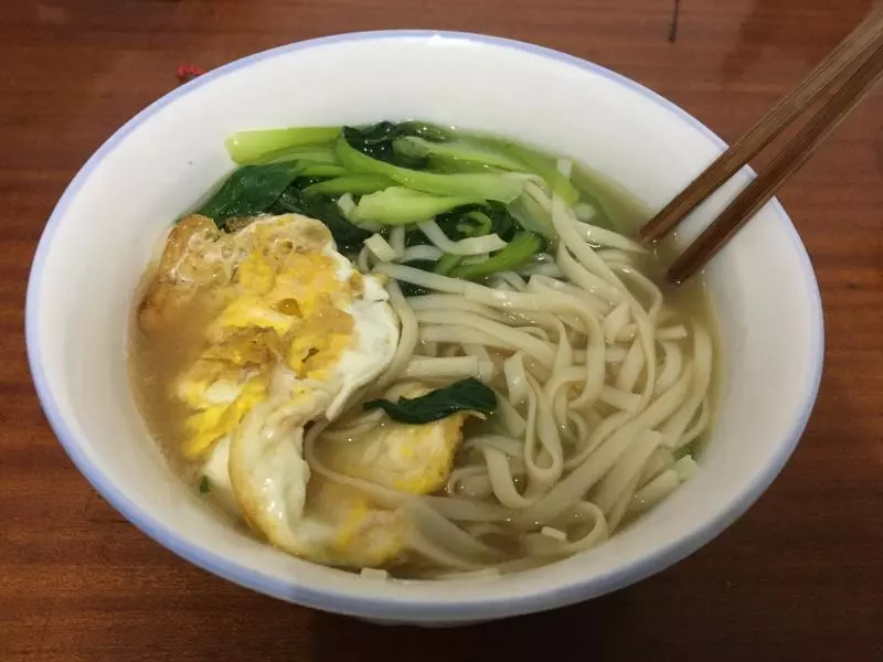 青菜鸡蛋面