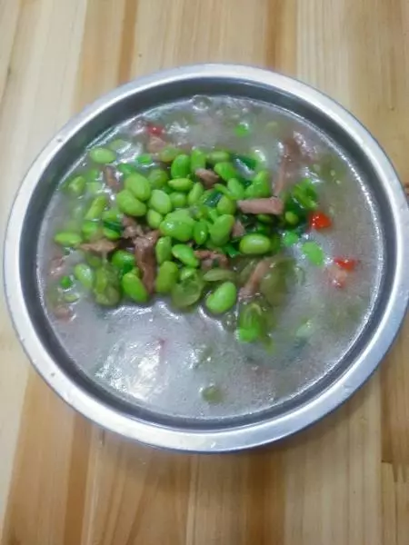 毛豆肉汤