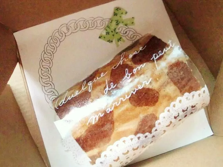 豹纹彩绘蛋糕卷