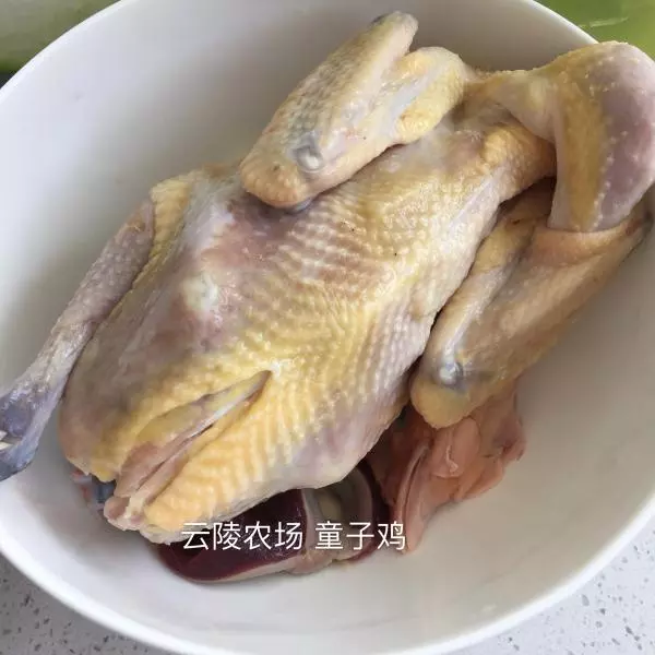 西洋参炖山养童子鸡