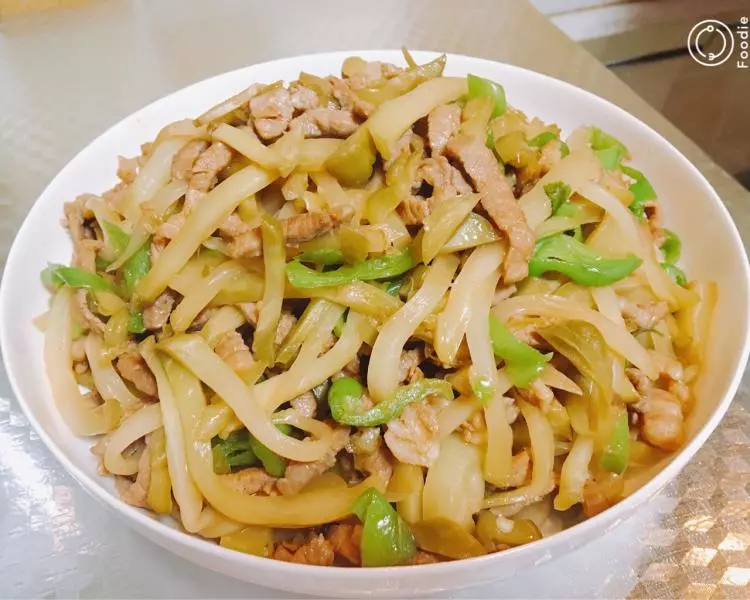 搭粥菜 青椒榨菜肉絲