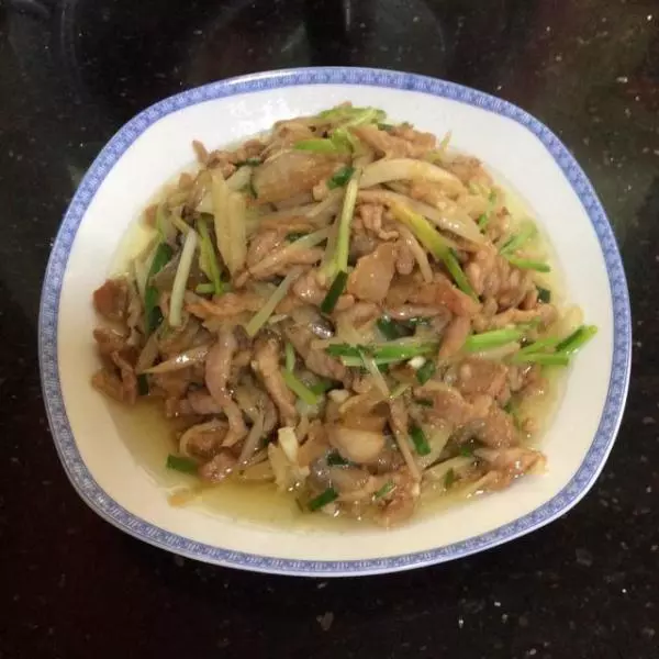 香蔥子姜炒肉絲