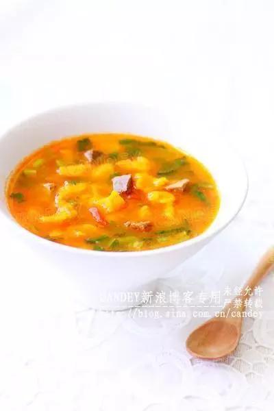 番茄牛肉黄金疙瘩汤