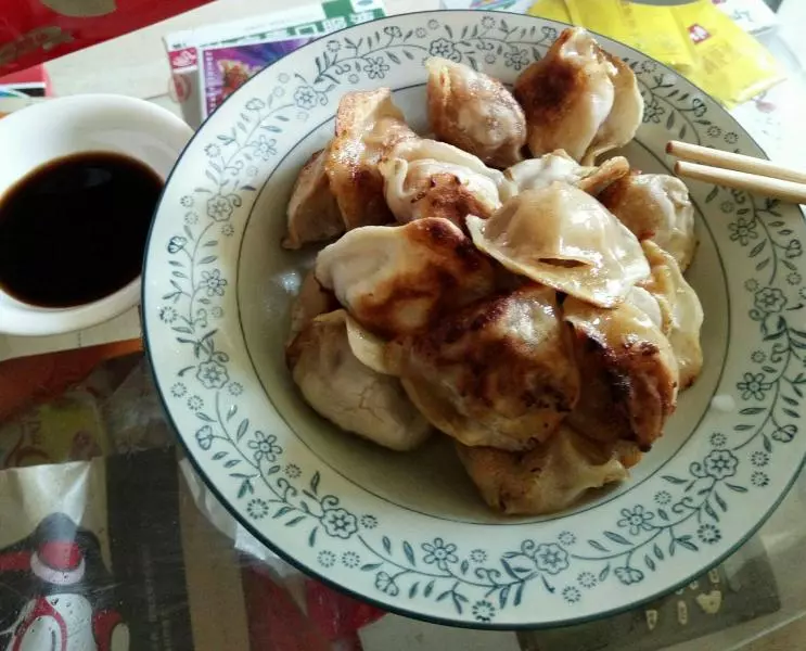 快手生煎速冻水饺——五分钟早餐