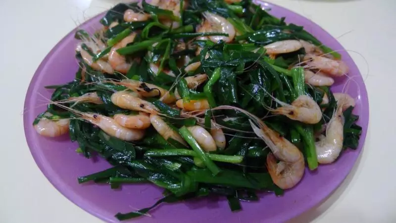 韭菜白米虾