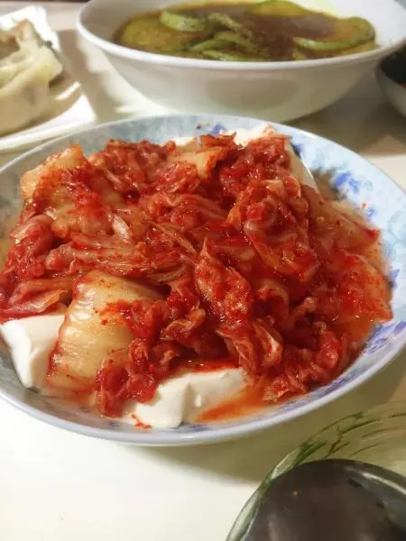 泡菜涼豆腐