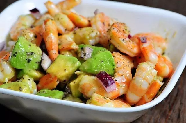 虾仁爱上牛油果 Shrimp Avocado Salad