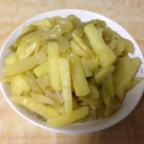 土豆炒咸菜