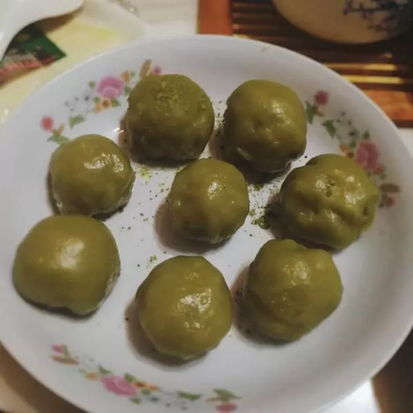 抹茶麻薯（奶香红豆馅）