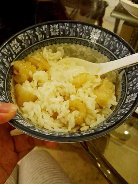 简单美味金汤鲍汁花胶捞饭