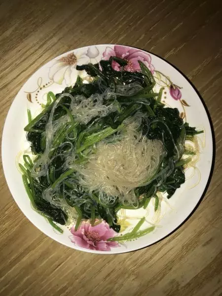 凉拌菠菜粉丝