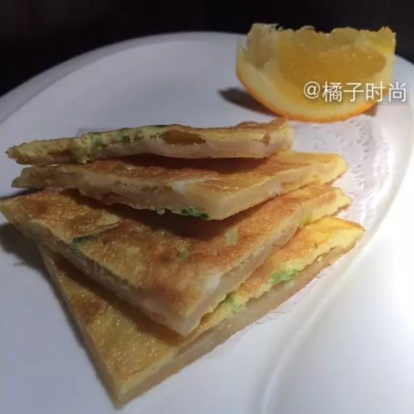 蛋包葱油饼