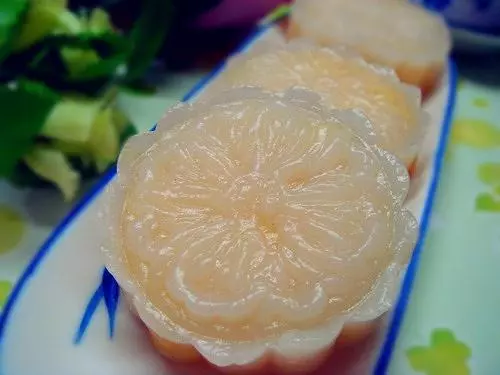 芝士奶黃水晶餅