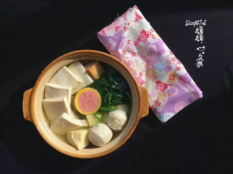 暖暖一人食·丸子冬筍蔬菜湯