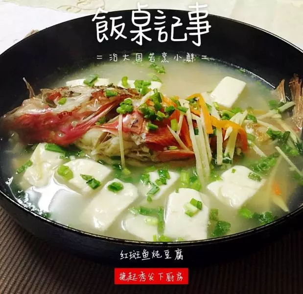 红斑鱼炖豆腐