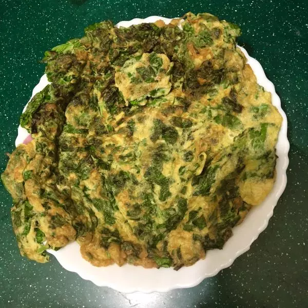 荠菜鸡蛋饼