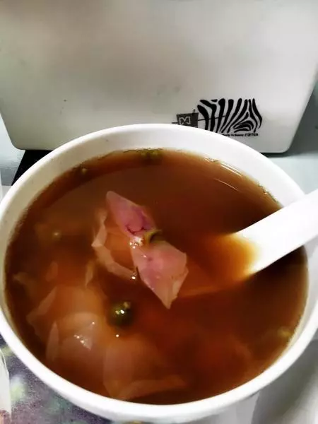 玫瑰绿豆汤