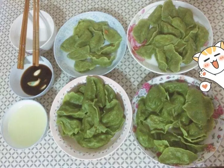 饺子～绿色系的西葫芦胡萝卜水饺