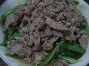 香辣肉炒菜