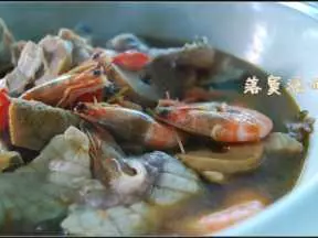 八宝海鲜素味汤