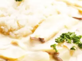白酱鲜菇烩饭