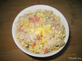 噴香火腿蛋飯