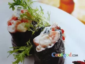 虾仁色拉寿司