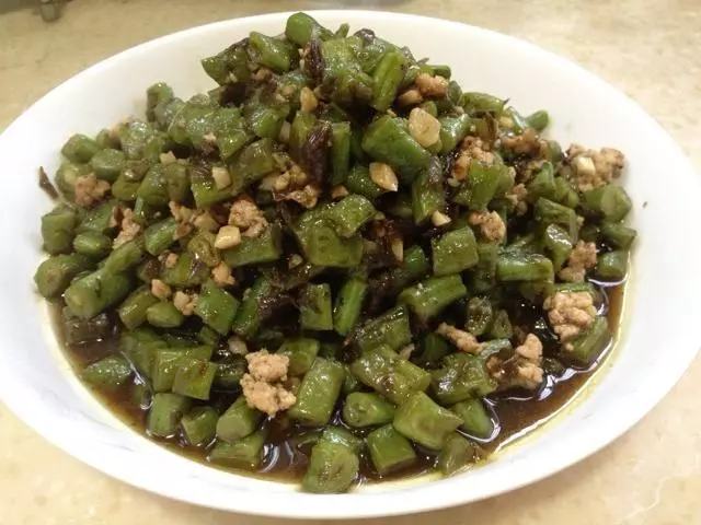 欖菜肉末四季豆