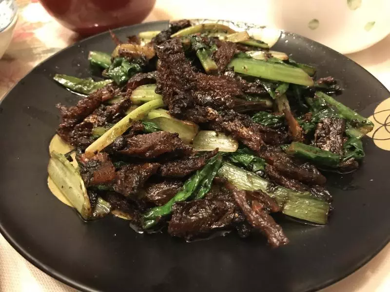 豆豉鲮鱼油麦菜