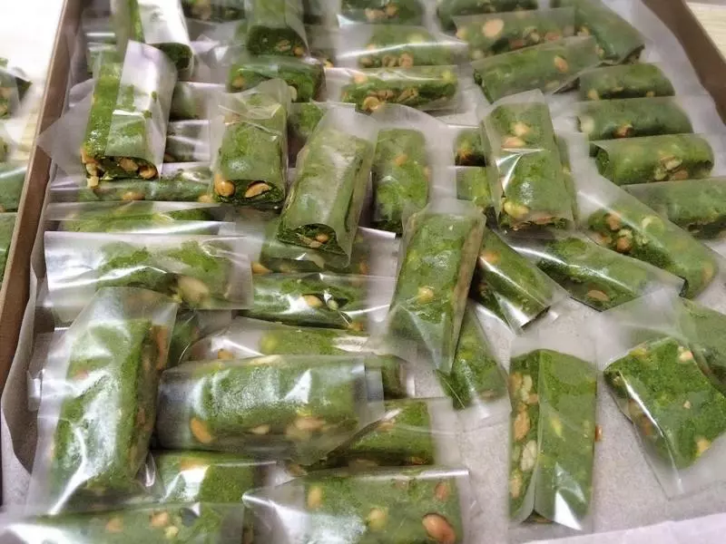 抹茶牛轧糖（备忘）