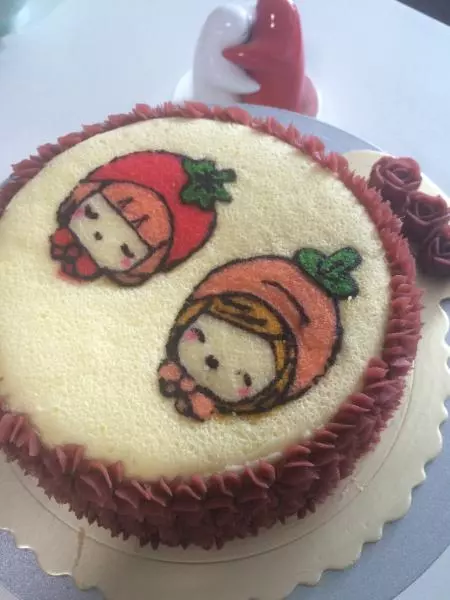 彩绘蛋糕卷