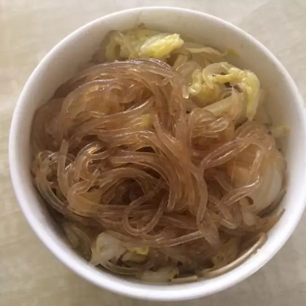 高丽菜炒红薯粉