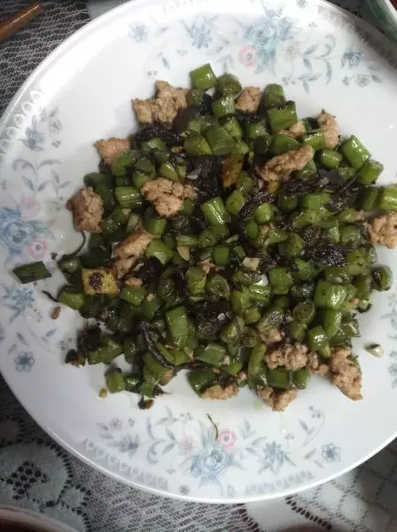 肉末橄榄菜豆角