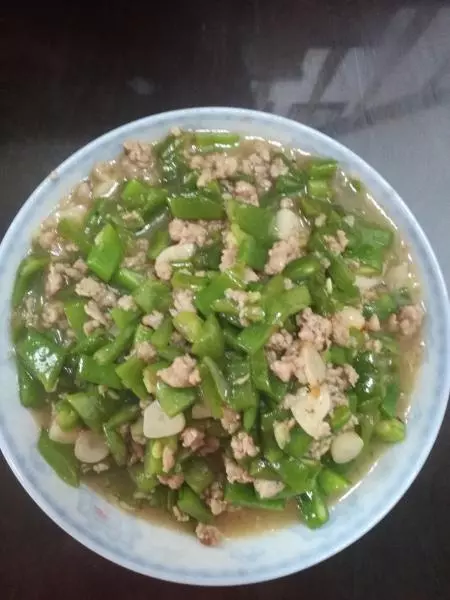 蒜香肉沫刀豆