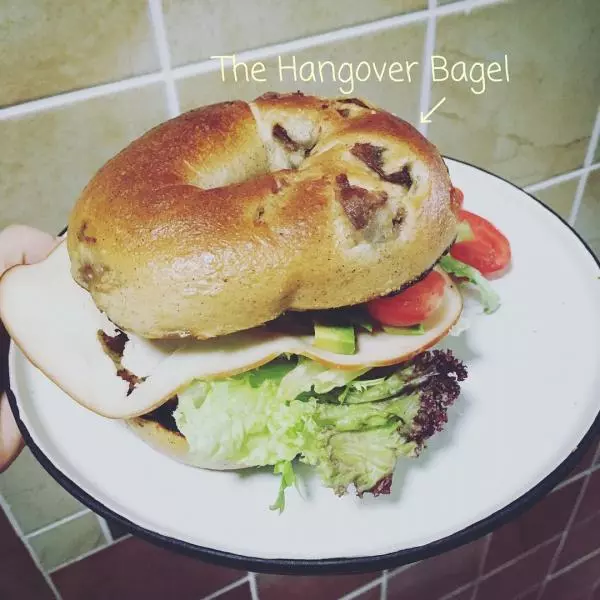 ｛復刻｝Wagas宿醉貝果三明治The Hangover Bagel