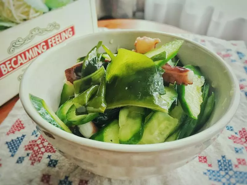 基础日本家庭料理－－腌海味黄瓜