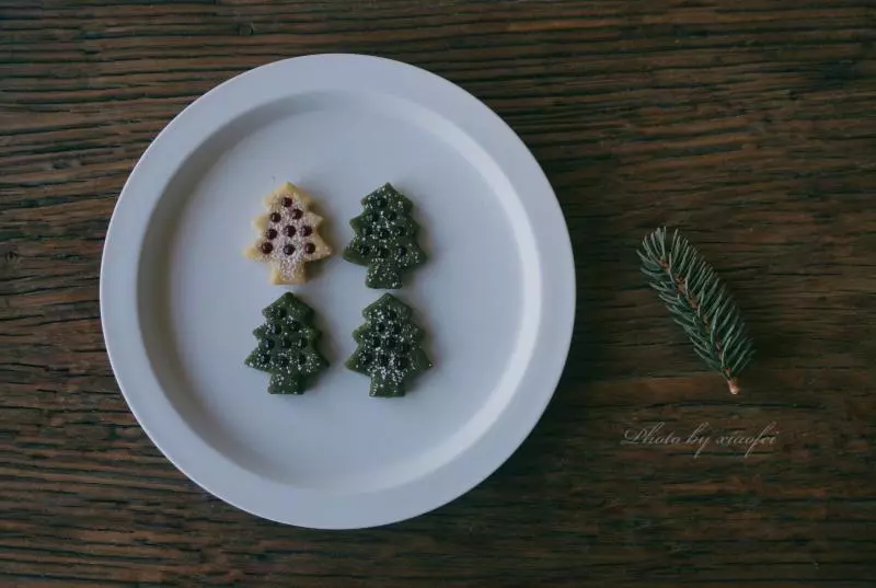 圣诞树双色夹心饼干