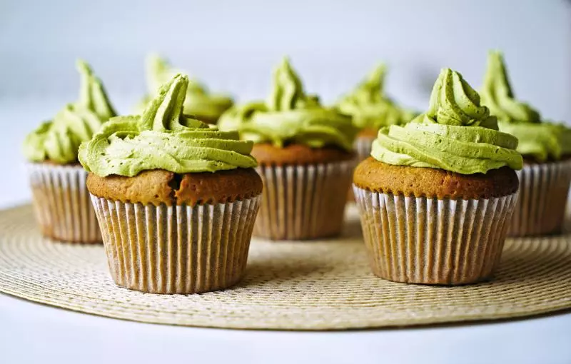 抹茶杯子蛋糕［Matcha cupcakes］