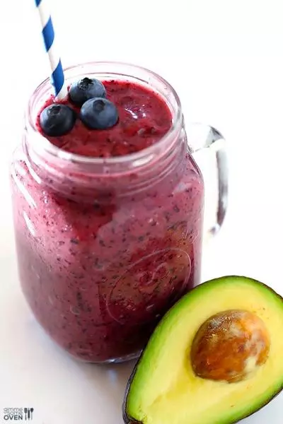 脑力加油站——蓝莓鳄梨冰果露&lt;BLUEBERRY AVOCADO SMOOTHIE&gt;