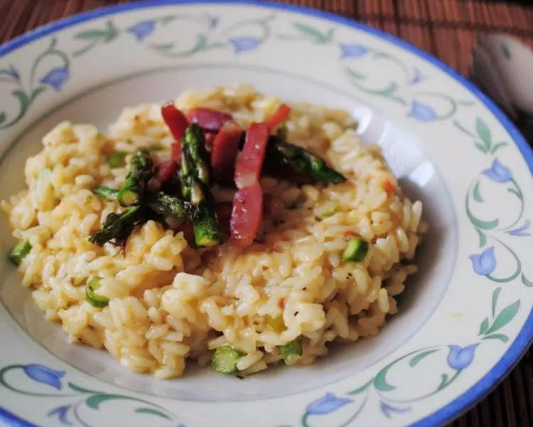 烟熏火腿芦笋烩饭 Risotto asparagi e speck